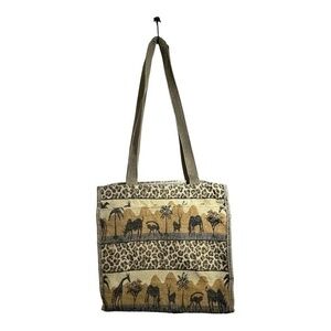 Tapestry Handbag Purse Safari Theme Multicoloured Zebra Animal Print